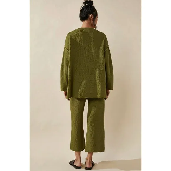 Free People Beach Hailee Sweater Set in Giant Kelp Size XS